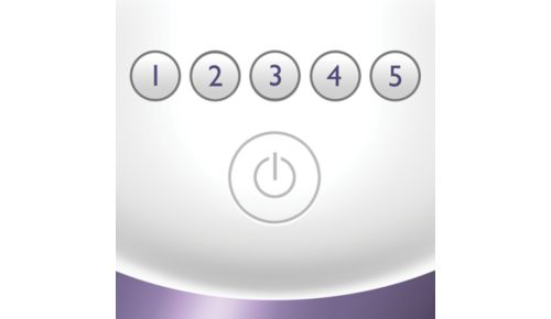 5 impostazioni di intensità della luce