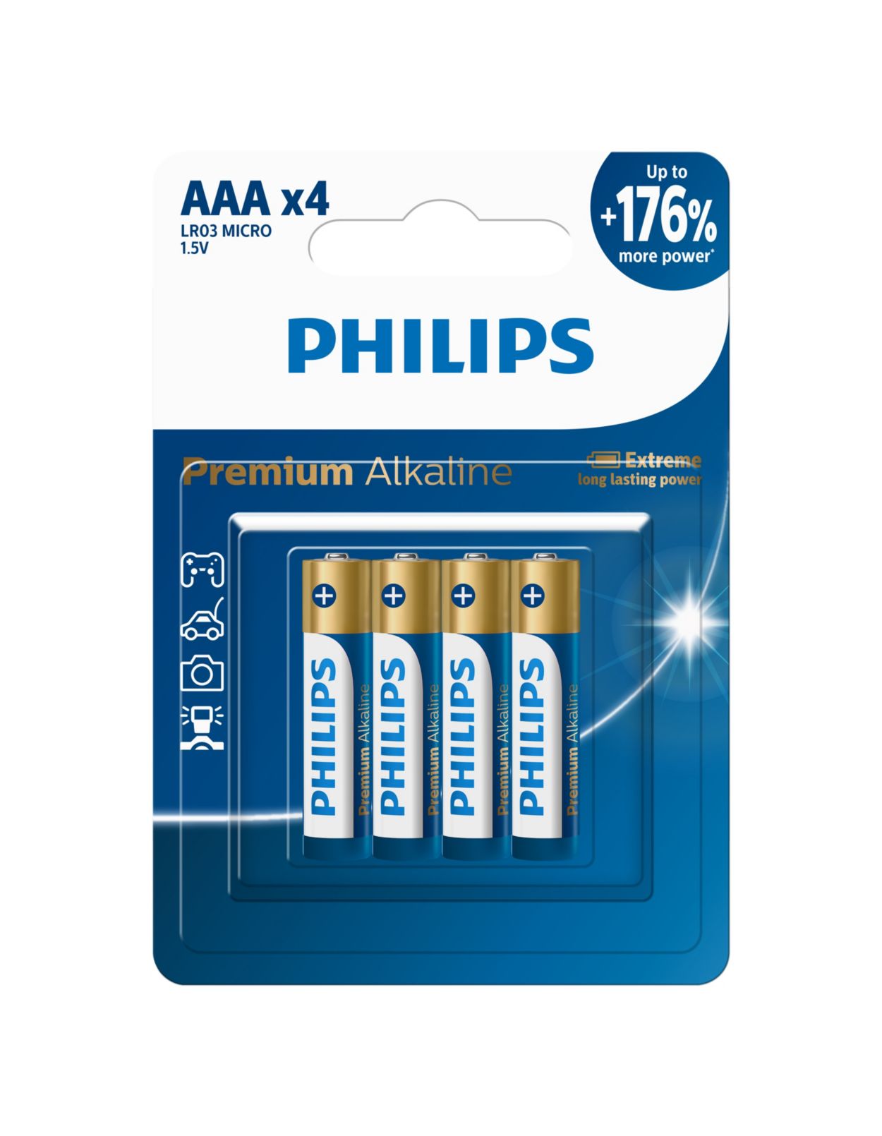 Premium Alkaline Батарея LR03M4B/51 | Philips