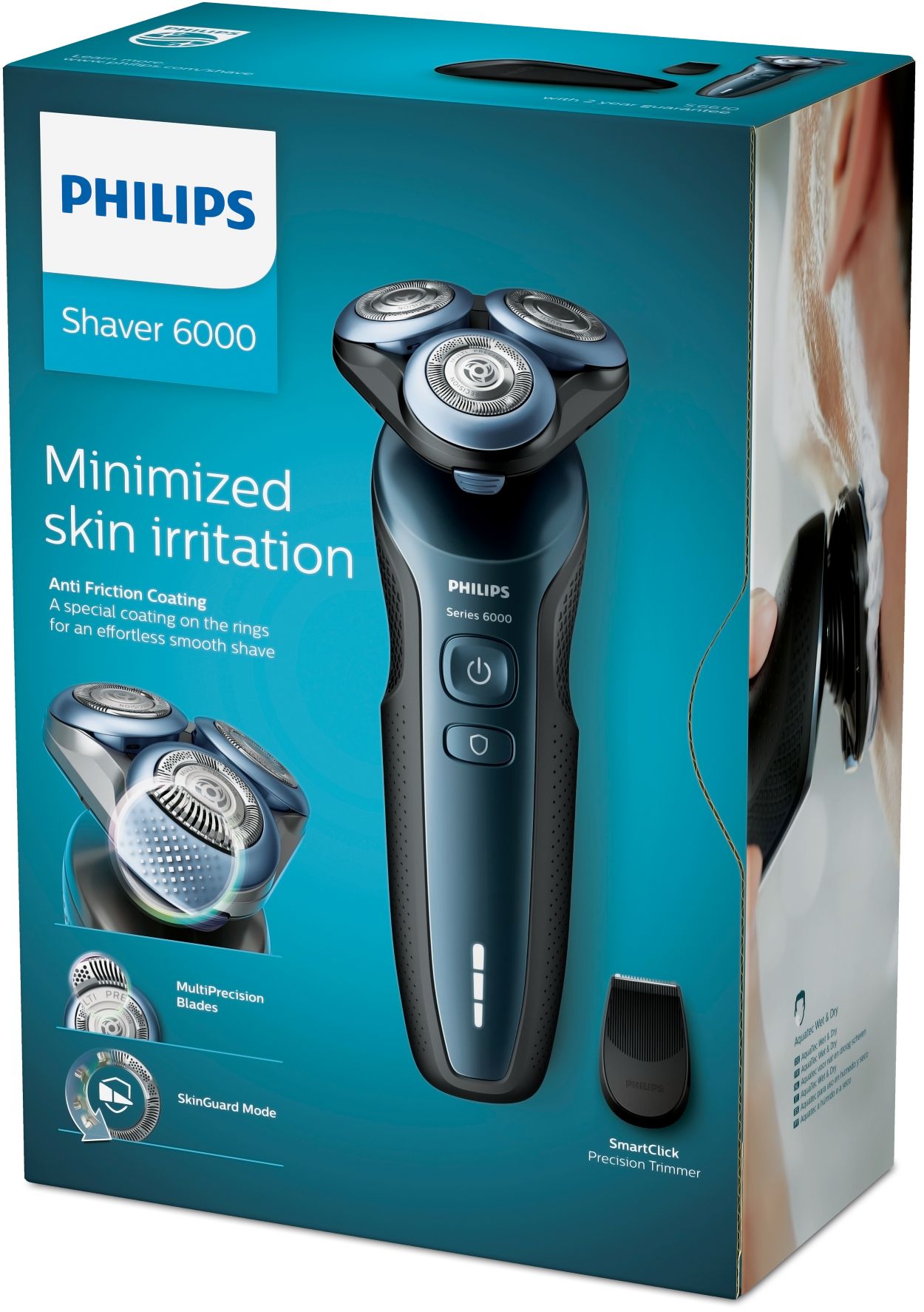 Shaver series 6000 ウェット＆ドライ電気シェーバー S6610/11 | Philips