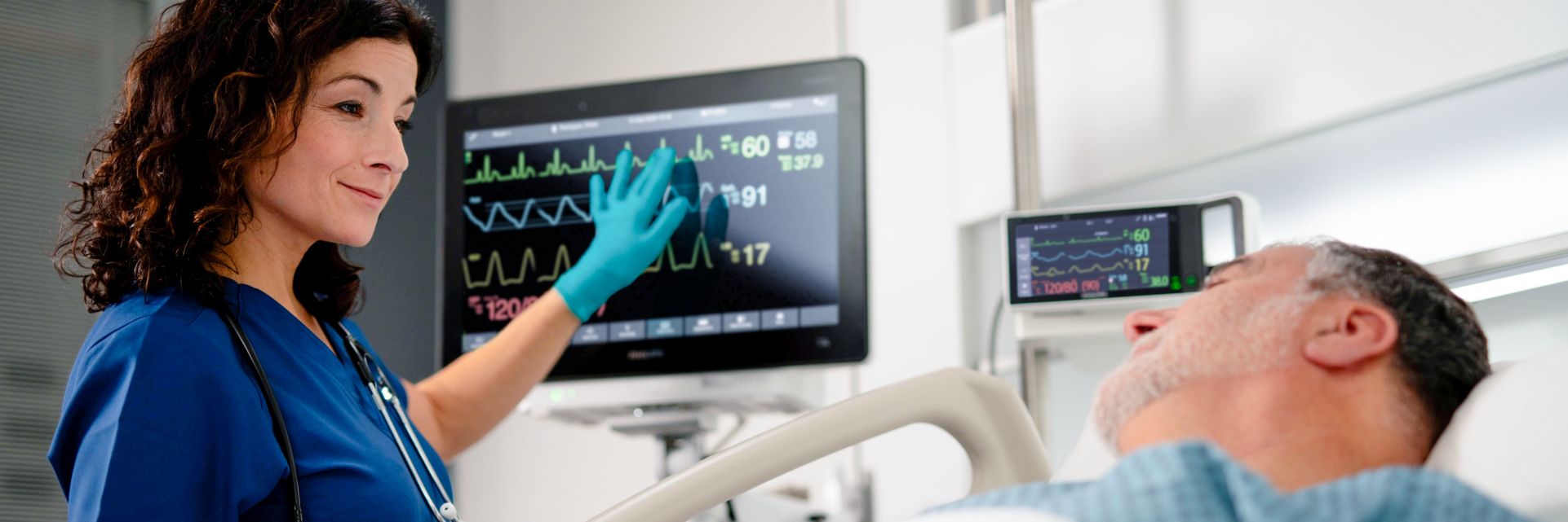 Care provider with patient monitor