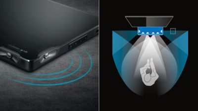 Garsą į šonus skleidžiantys garsiakalbiai plačiam erdviniam garsui atkurti