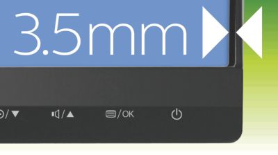 Perfeita conexão de um extremo ao outro com bordas finas para uma aparência única