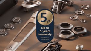 Built to last longer: 5 years warranty***
