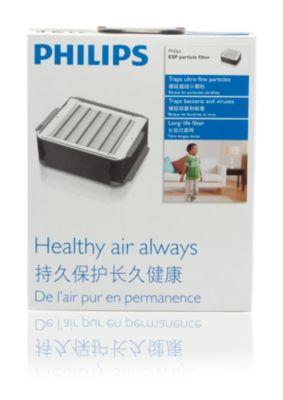 Purificador de aire  Philips AC1715/10, Filtro HEPA y de carbón activo, 78  m² Tasa de purificación del aire (CADR) de 300 m³/h , Blanco