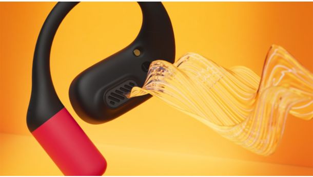 Air conduction. Nothing in your ear except music