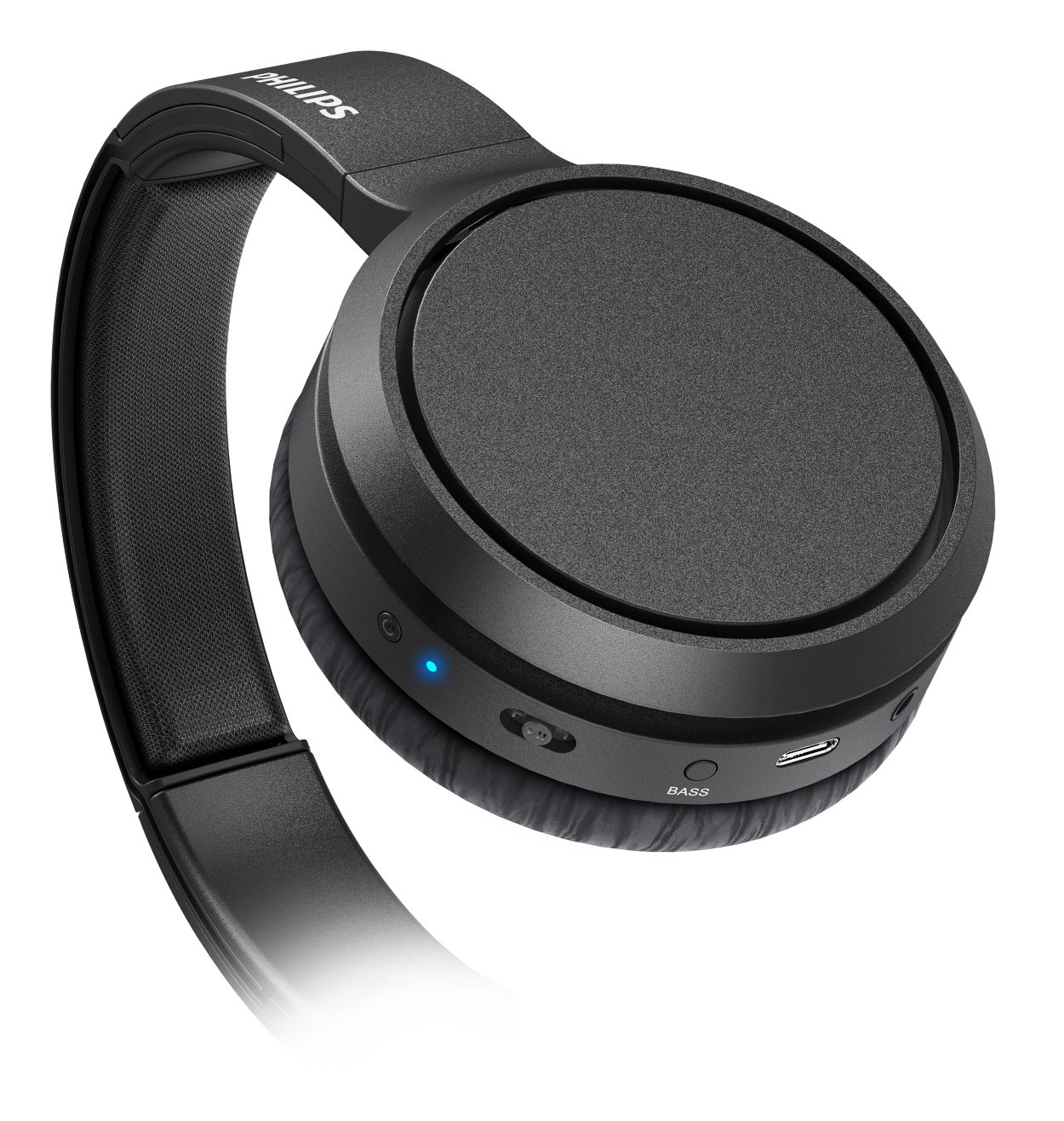 Auriculares inalámbricos - TAH5205BK/00 PHILIPS, Circumaurales, Bluetooth,  Negro