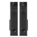 Multimedia tower speakers with wireless microphone