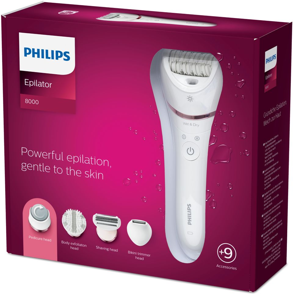 Epilator Series 8000 Epilatore Wet & Dry BRE710/00