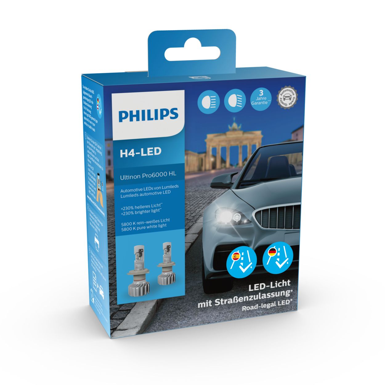 382 White Philips Ultinon Pro6000 LED Bulbs (Pair)