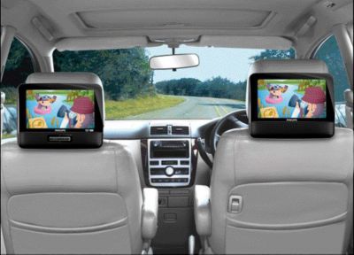 Car adapter and mounting strap included