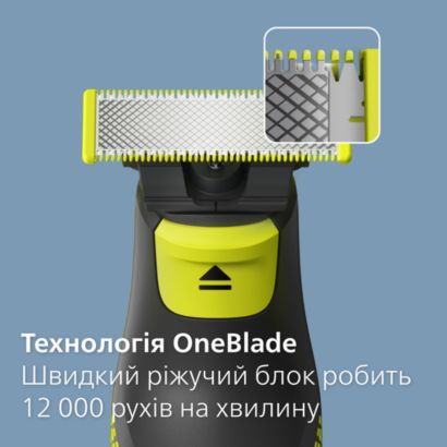 Подравнивает, делает контуры и бреет щетину любой длины