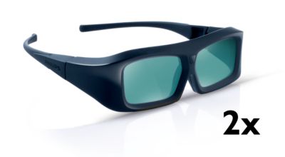 2 x Active 3D glasses for a full HD 3D movie experience
