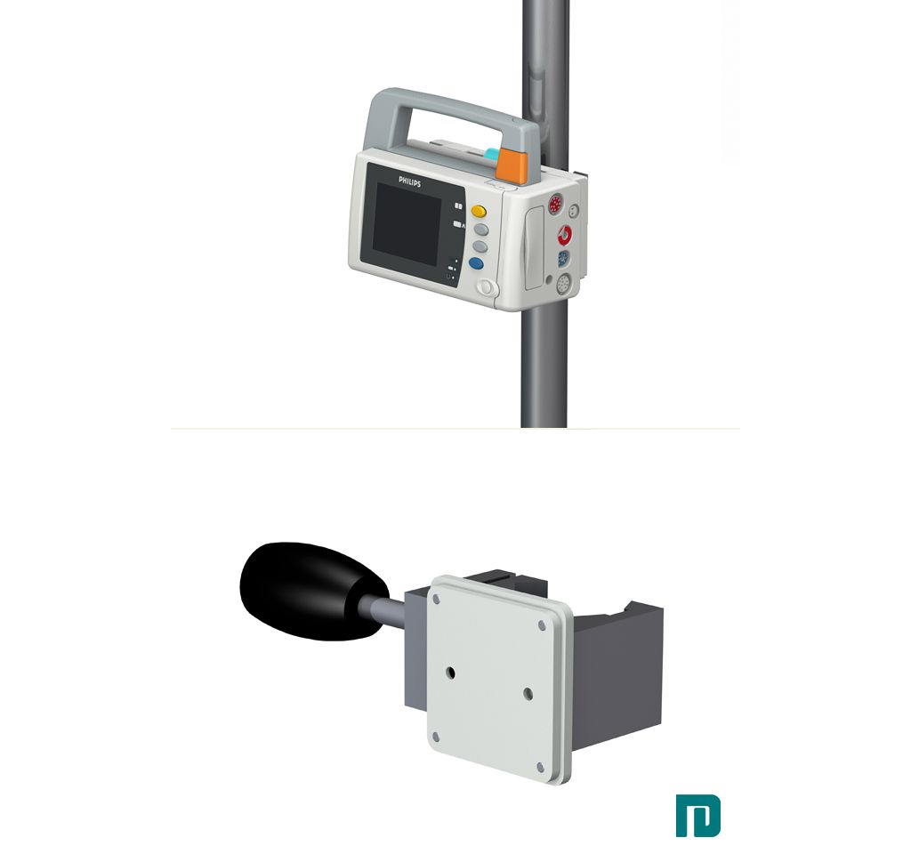 Claw on pole and standard rail: Mounting Kit