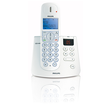 CD4451S/24  Schnurlostelefon mit Anrufbeantworter