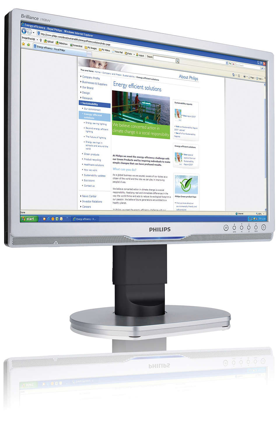 High resolution ergonomic widescreen for business