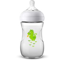 Baby bottle with slow-flow teat