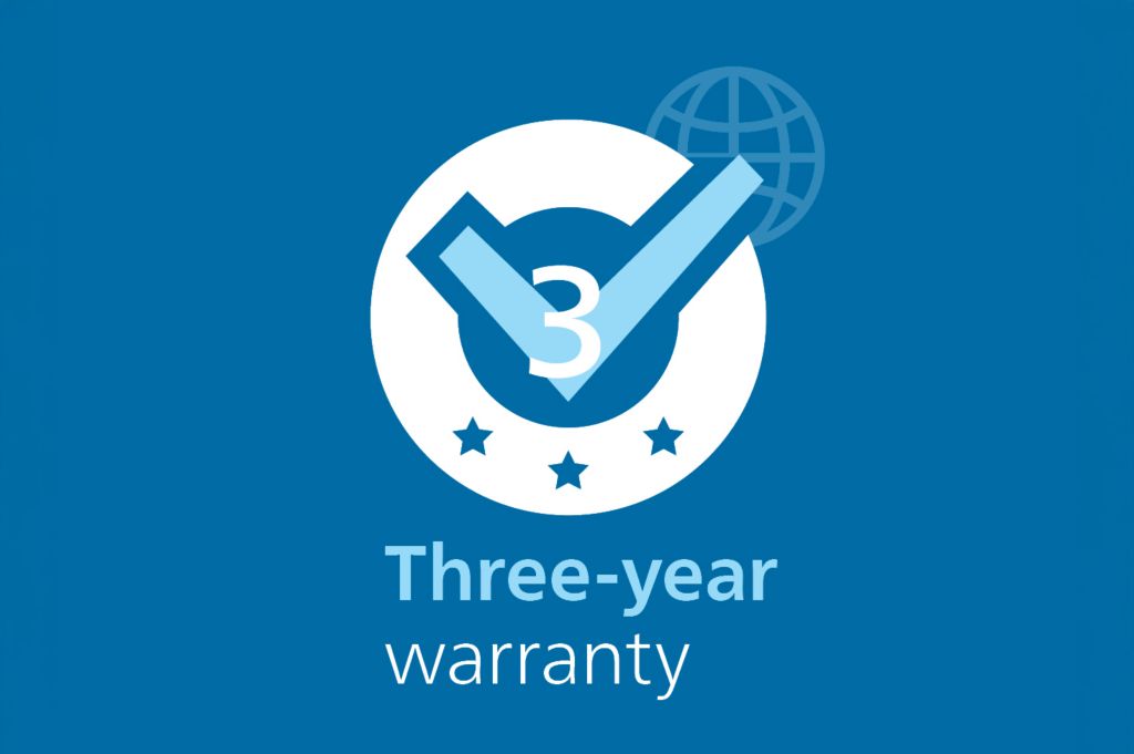 3-year warranty