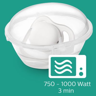 Esterilícelo cómodamente en 3 minutos