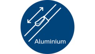 Komfortabla tīrīšana, pateicoties vieglai alumīnija caurulei