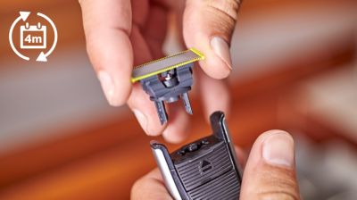 Each replaceable blade lasts 4 months