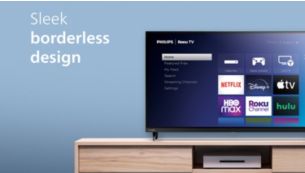 Philips 32 PFL64 HD Roku Smart TV with 2-Year Coverage