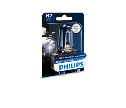 Lampara H7 Blue Vision Philips Efecto Xenon Luz Blanca
