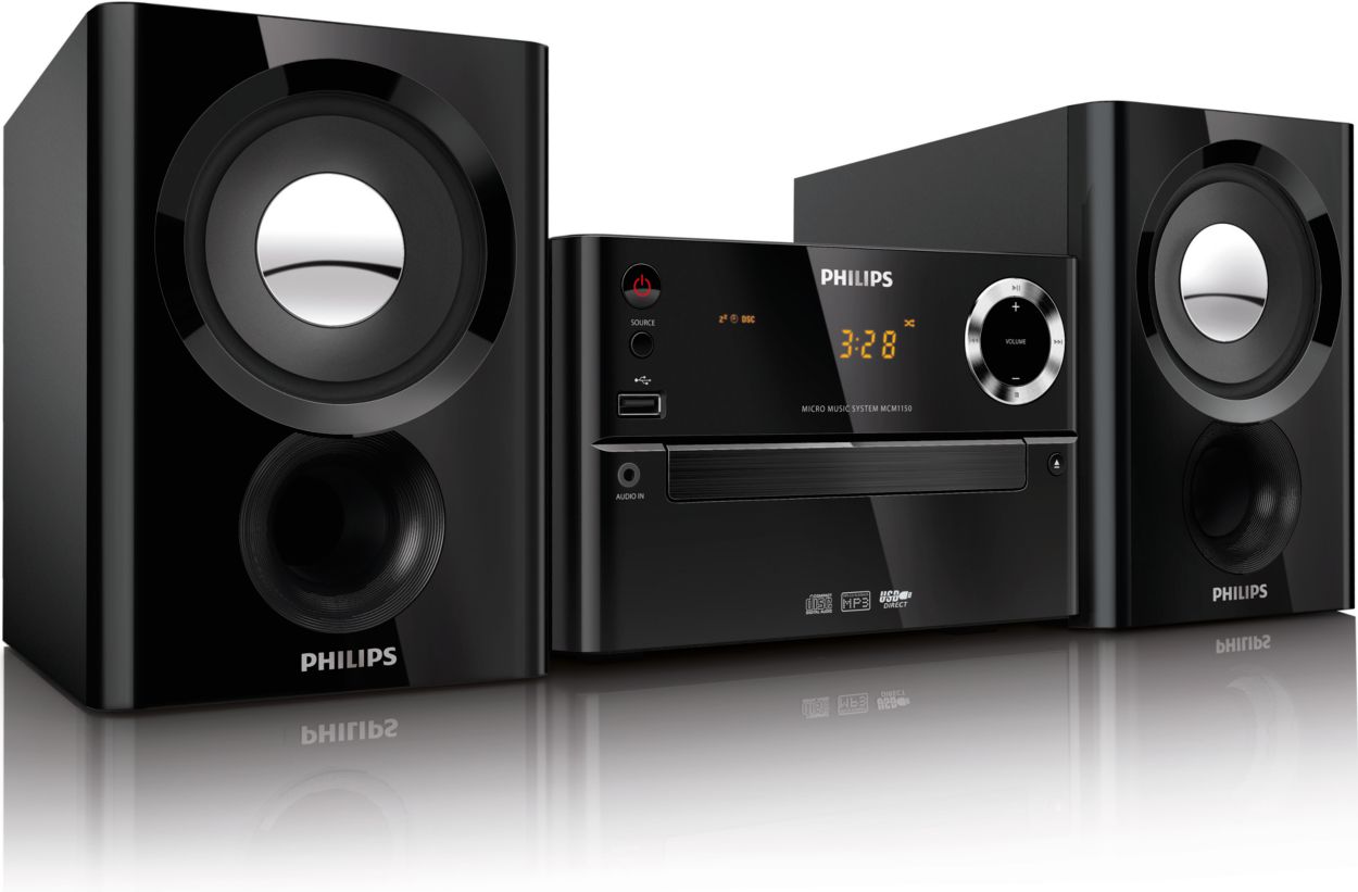 Philips MCM2320/12 - Mini Cadena de música (con Sistema de Reflejo de  Bajos, Potencia de 30