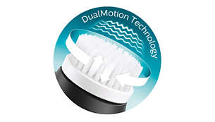 Esclusiva tecnologia DualMotion per una pulizia avanzata