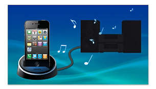 Docka för iPod/iPhone som tillval för bekväm musikuppspelning