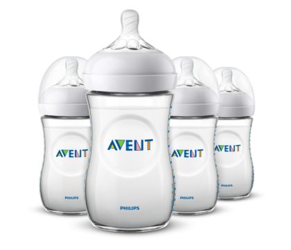 Philips Avent Avent Natural Baby Bottle With Natural Response Nipple -  Clear, 4 Oz, 3