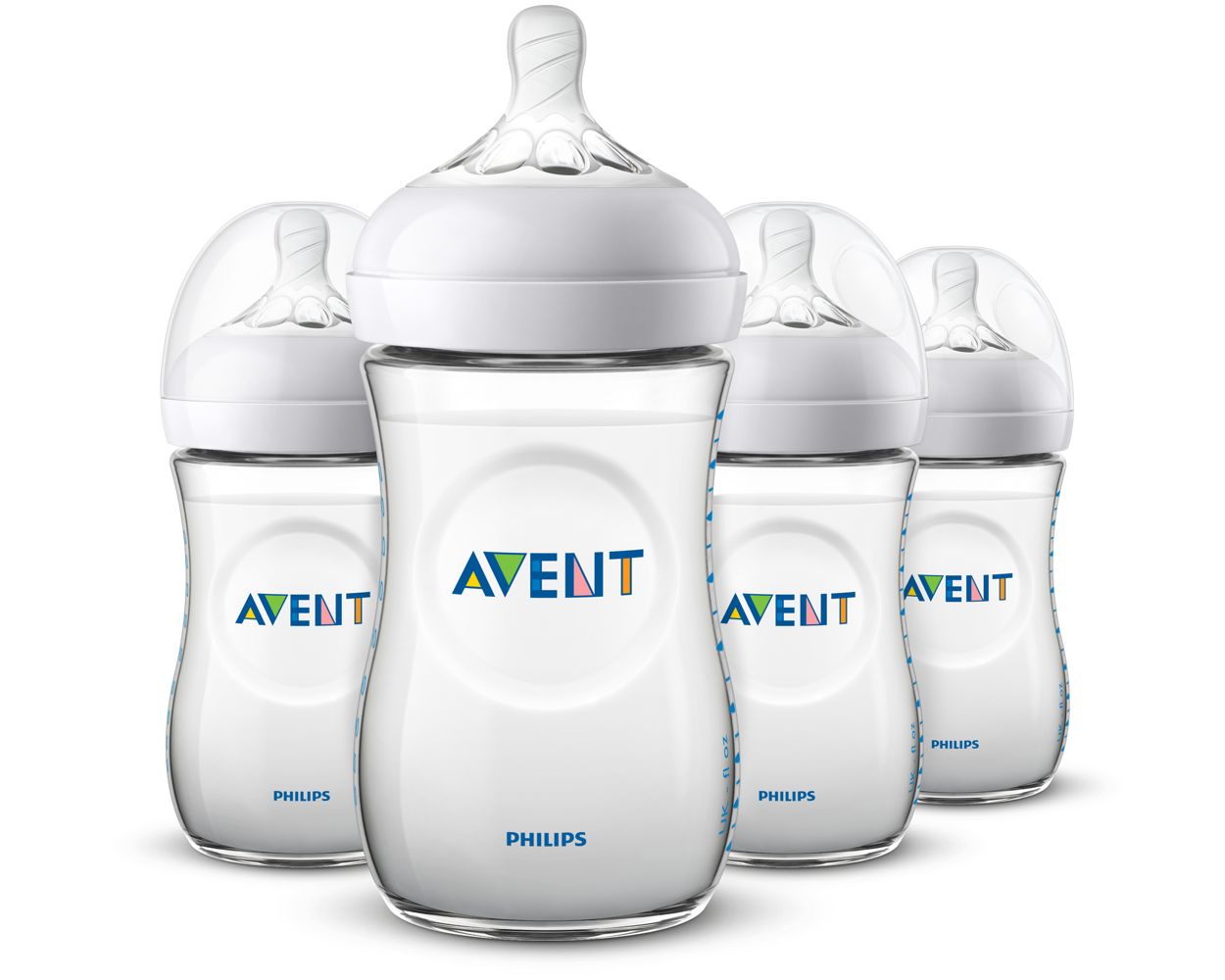 Philips Avent Natural Baby Bottle With Natural Response Nipple, 4 Oz.  (4-Count)