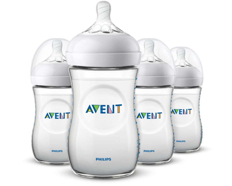 Philips Avent Glass Natural Baby Bottle, Made in USA
