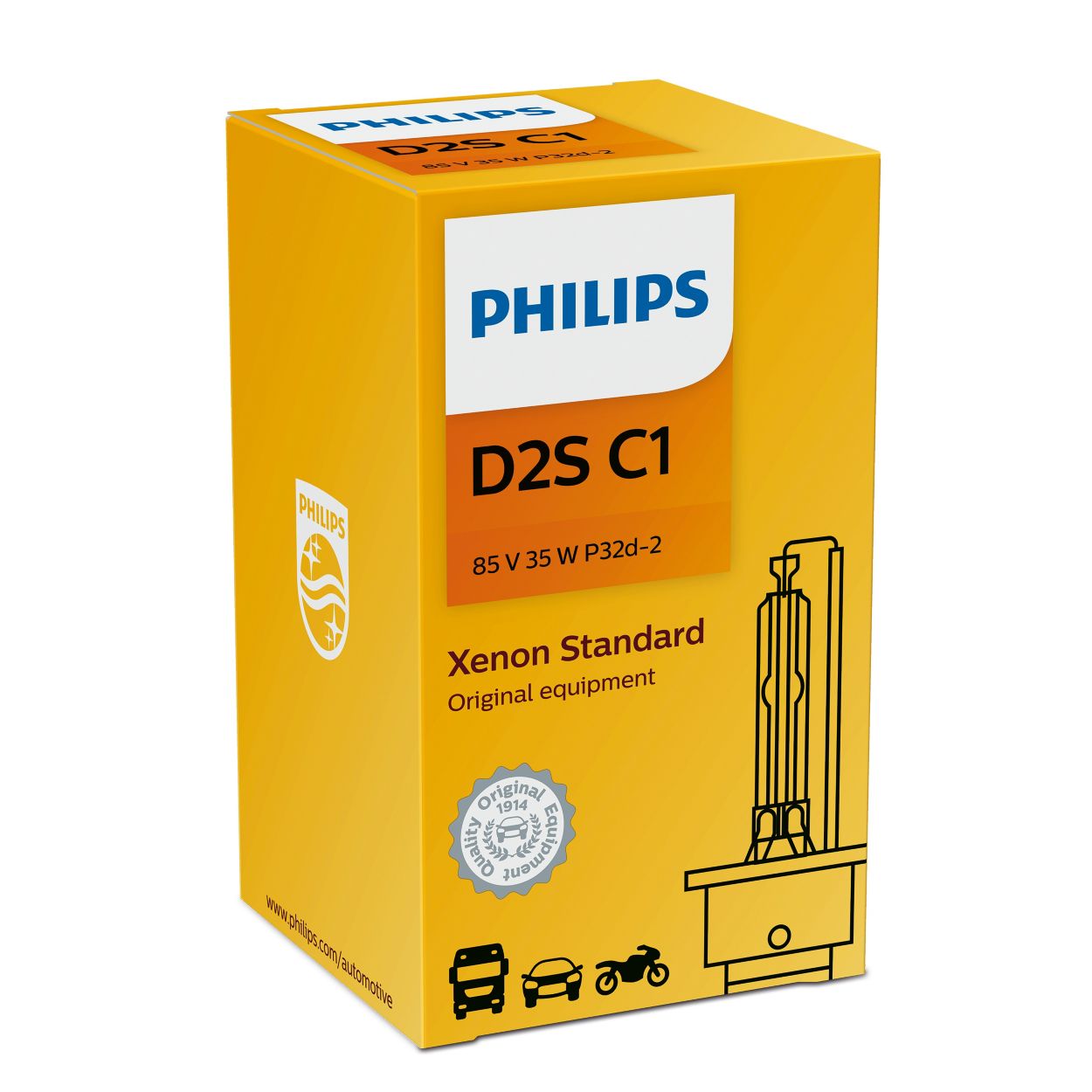 D2S: Philips 85122WHV2C1 WhiteVision Gen2 HID Xenon Bulbs – HID CONCEPT