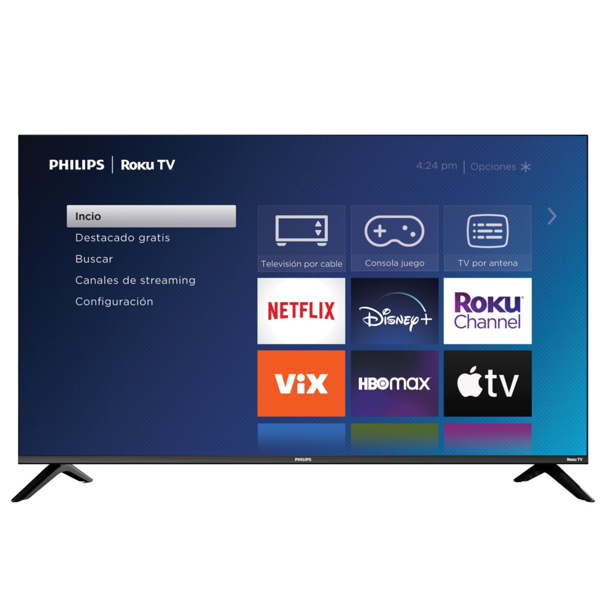 TV Philips 65 Pulgadas Roku 4K Ultra HD LED 65PUL6653/F8