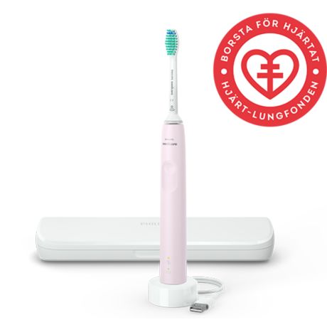 HX3673/11 Philips Sonicare 3100 series Sonisk eltandborste + resefodral - Rosa
