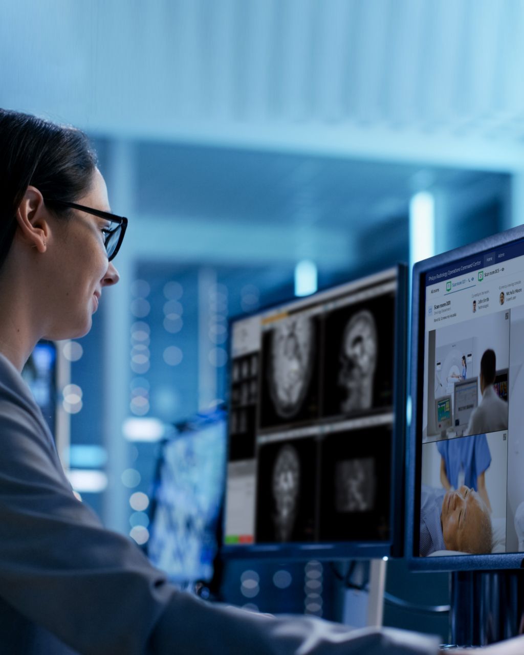 imaging expert using Radiology Operations Command Center