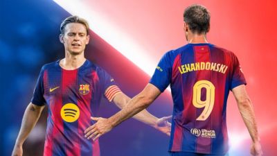 Frenkie de Jong und Robert Lewandowski als globale Markenbotschafter von Philips Ambilight TV