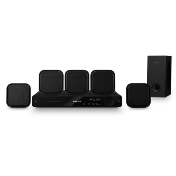 Spectacular surround sound with deep powerful bass
