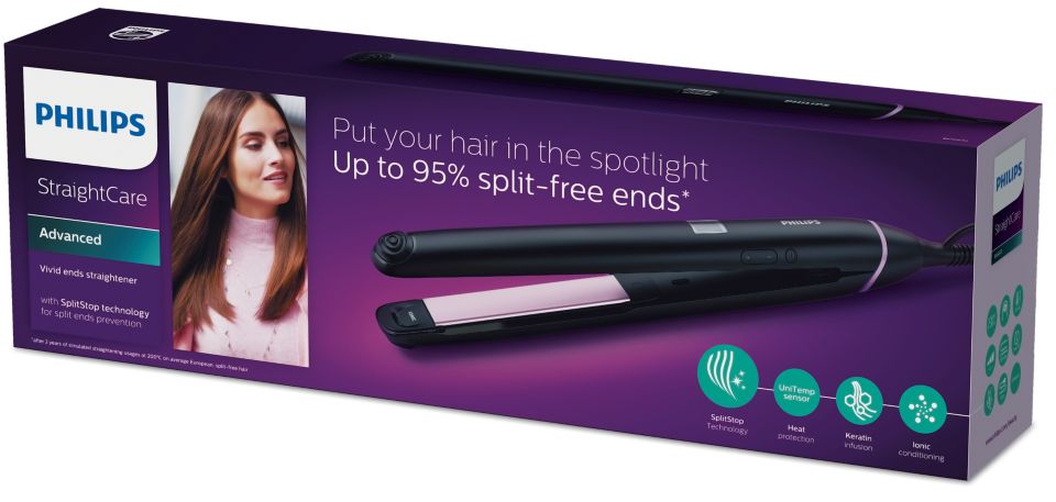 Philips straightcare on sale vivid ends straightener