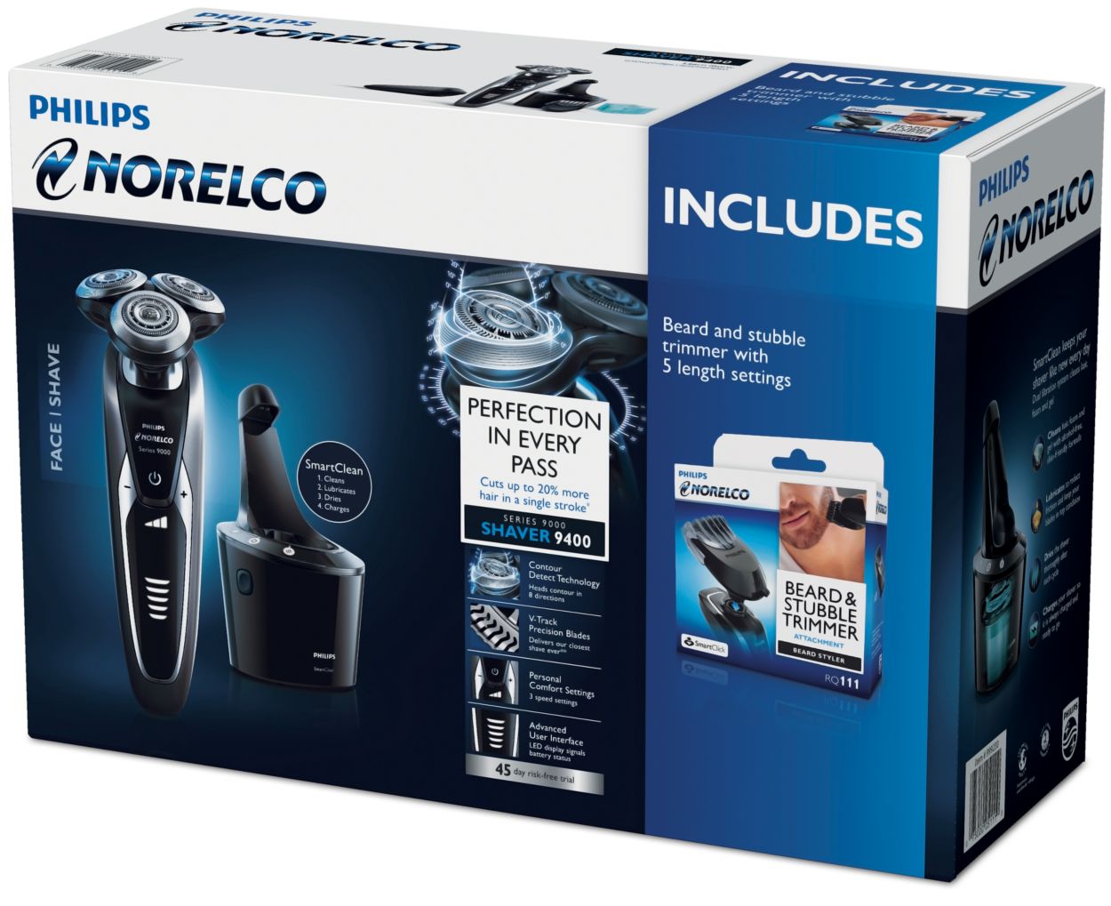 Shaver series 9000 Wet and dry electric shaver S9321/89