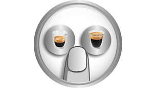 Espresso und normaler Kaffee auf Knopfdruck