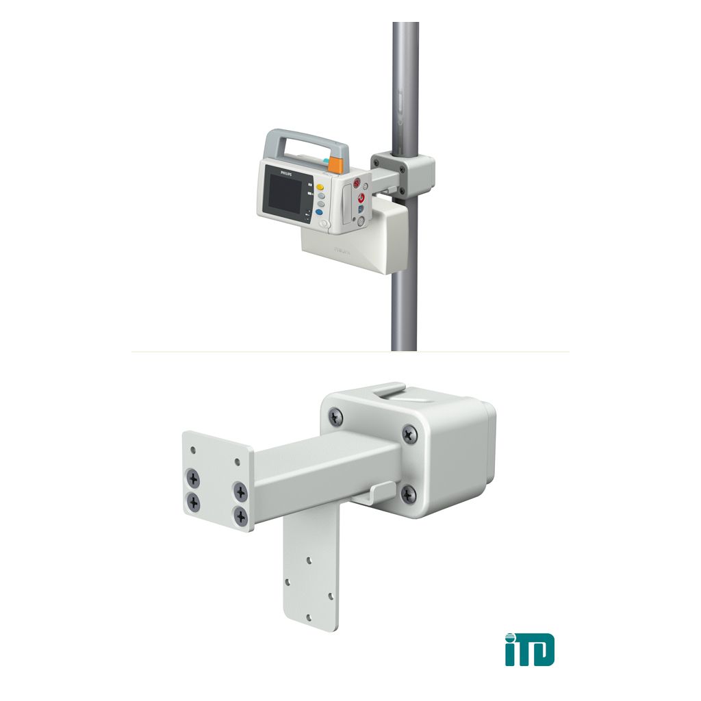 Rigid arm on support bar D 25-42mm: Mounting kit