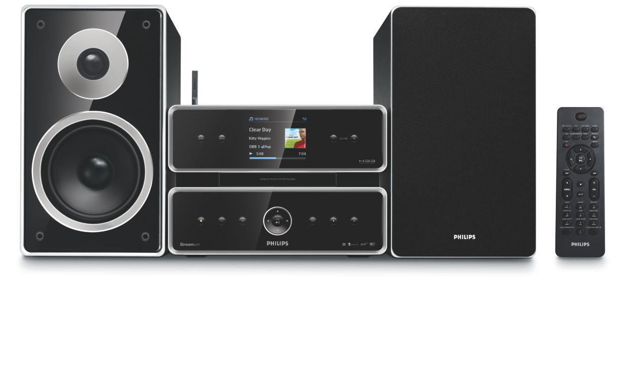 Streamium Беспроводная микросистема Hi-Fi MCI500H/12 | Philips