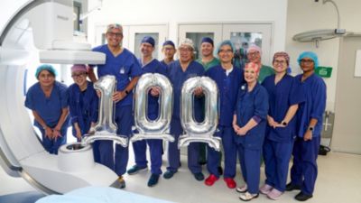 Medical team's group picture in the 100th CBCT-case milestone