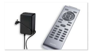 Car adapter and handy remote control included