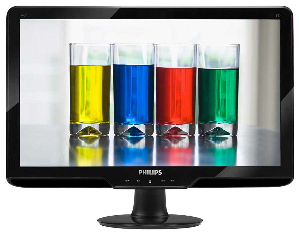 Elegant LED-skärm med naturliga färger