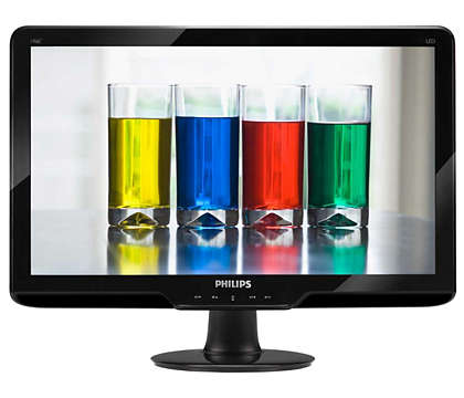 Elegant LED-skärm med naturliga färger