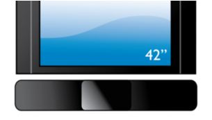 SoundBar design best fitting a 102cm (40") flat TV or larger
