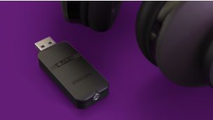 Lage latentie en perfecte synchronisatie van dialogen met deze Bluetooth-dongle