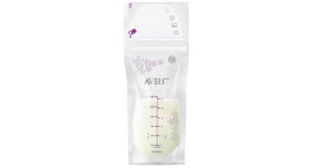 Lot de 25 sachets de conservation pour lait maternel Philips AVENT -  transparent, Puériculture